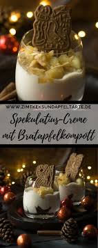 Spekulatius Creme Mit Bratapfelkompott Das Einfache Weihnachtsdessert Rezept Dessert Weihnachten Nachtisch Weihnachten Einfacher Nachtisch