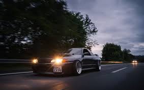 Explore cook24v's photos on flickr. Black Coupe With Headlight On Road Nissan Skyline Nissan Skyline R32 Nissan Gt R R32 Hd Wallpaper Wallpaper Flare