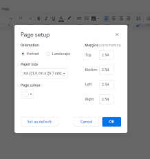 resume margins: how to set standard