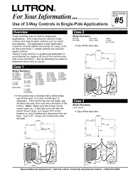 As with all electrical projects, safety is paramount, and the the most important thing to. Lutron Ay 103p Bl Dimmer Single Pole Wiring