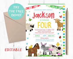 Editable Boy Petting Zoo Invitation Petting Zoo Boy Birthday Etsy In 2021 Petting Zoo Invitations Petting Zoo Birthday Invitations Petting Zoo Birthday Party