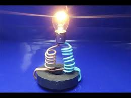 Free Energy Generator With Light Bulb Simple At Home 2018 Free Energy Generator For Light Bulb Using Copper Wire And Magnet Science Projects Simple At Home Free Energy Generator Free Energy Projects Magnets Science