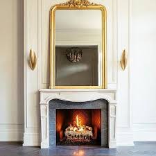 As seen on season 1 of sarah sees potential, sarah transformed a dark and dated brick fireplace into a gorgeous contemporary masterpiece. French Style Fireplace Mirror Design Ideas