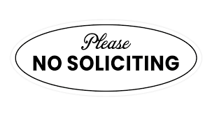 This no soliciting sign is hand painted with a high quality outdoor paint. Oval Please No Soliciting Sign White Large 3 6x9 Walmart Com Walmart Com