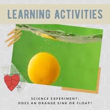 science experiment: does an orange