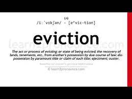 How To Pronounce English Fluently Learn How To Pronounce Eviction In English
