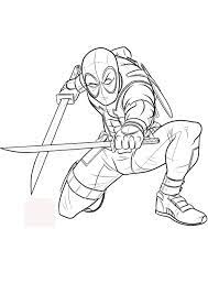 Wade wilson war ein professioneller söldner und attentäter für diejenigen. Deadpool Ausmalbilder 1ausmalbilder Com