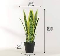 xinxinchaoshi Plantas Planta de Serpiente Artificial 16,9 ...