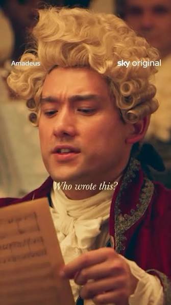 Hold onto your wigs! , The First trailer has dropped for Amadeus ft.  Sidhant Anand as Rupert! 🤩 What an absolute star. Starring Will Sharp and  @paulbettany this new series hits Sky in December!