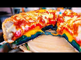 Diy Giant Rainbow Pizza Cake Youtube Rezepte Essen Italien