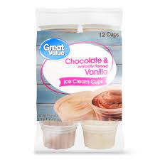 In this case 1 fluid ounce is equal to 0.0034722222222222 × 36 cups. Great Value Chocolate Vanilla Ice Cream Cups 36 Oz 12 Count Walmart Com Walmart Com