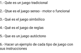 Con sus sentidos es casi siempre el principal elemento del juego tradicional, . Me Podrian Decir La Definicion De Cada Una De Ellas Y Un Ejemplo De Cada Tipo De Juego Con Sus Brainly Lat