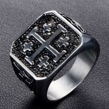 The knights templar, the assassins, the. Jerusalem Cross Ring Stainless Steel Crusaders Religious Jesus Christ Medieval Knight Templar Military Middle Age Wish