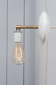 Check spelling or type a new query. Brass And White Wall Sconce Amazon Com Bare Bulb Lighting Wall Sconces Brass Wall Sconce