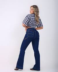 Calça Country Feminina Carpinteira Modelo Flare - Atacado 44.