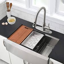 We did not find results for: 30 Farmhouse Kitchen Sink Vokim30 Inch Farmhouse Sink 16 Gauge Stainless Steel Ledge Workstation Apron Front Single Bowl Farmhouse Goals
