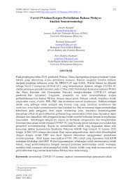 In the context of communication involving peers and prevailing in an informal situation, the use of personal pronouns is influenced by the intimacy and relevance factor. Pdf Covid 19 Dalam Korpus Peristilahan Bahasa Melayu Analisis Sosioterminologi Covid 19 In The Corpus Of Malay Terminology A Socio Terminological Analysis