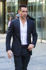 Pin By S On Colin Farrell Suit Without Tie Business Casual Men Mens Outfits