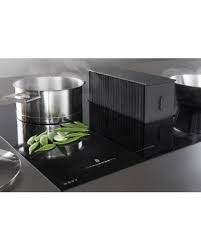 Table de cuisson avec zone modulable (ou zone flexible) : Novy One Table De Cuisson Induction Avec Hotte Integree Premium Bellynck Et Fils