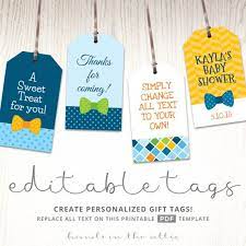 Baby Boy Gift Tags Favor Tags Template Printable Cutouts Etsy Gift Tags Printable Printable Tags Template Printed Gift Tags