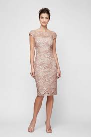 View Tea Length Alex Evenings Dress At David S Bridal Mother Wedding Dress Mother Of Groom Dresses Alex Evenings Dress