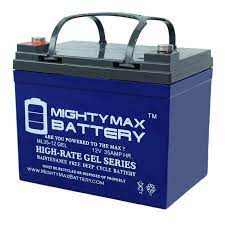Lawn mowers that contain an electric starter contain a battery. Amazon Com Mighty Max Battery 12v 35ah Gel Battery Replaces Johndeere Lawn Tractor Riding Mower 108 Brand Product Industrial Scientific