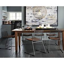 Tig Metal Dining Chair Crate And Barrel Metal Dining Chairs Dining Chairs Dining Table
