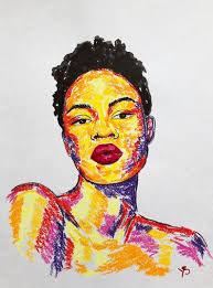 So by combining methods of drawing, you'll be able to make a more realistic looking hair. Curly Hair Drawings For Sale Saatchi Art