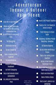 Best Adventurous Indoor And Outdoor Date Ideas Oh Wait There S Even More Check Out This Post And See All 100 Of The Date Outdoor Date Dating Cute Date Ideas