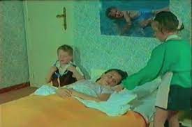 An age block on a puberty education video. Sexuele Voorlichting 1991