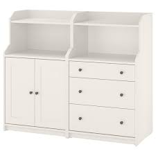 Hauga تشكيلة تخزين أبيض Ikea