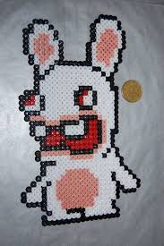 Rayman Rabbit By Kitsunespe On Deviantart Hama Beads Perler Beads Bead Art
