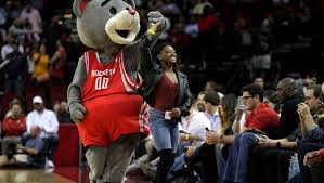 Maybe you would like to learn more about one of these? Simone Biles Gleefully Dances With Rockets Mascot