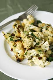 Roasted Cauliflower Salad With Warm Pancetta Bacon Vinaigrette Roasted Cauliflower Salad Best Salad Recipes Cauliflower Salad