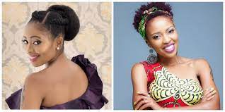 Kambua 3 I Love The First Hairstyle Really Simple To Do But Very Big Impact Cornrow Hairstyles Hair Styles Halter Dress