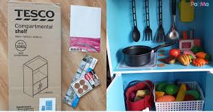 Diy buat stiker untuk balang bahan masakan dapur nampak tersusun. D I Y Dapur Mainan Tak Lebih Rm100 Kalau Beli Di Kedai Rm300 Ibu Ini Kongsi Cara Buat Dapur Mainan Mudah Untuk Anak Pa Ma