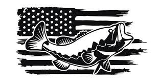 Details About Distressed American Flag Bass Fishing Fish Largemouth Decal Sticker American Bass Decal Detail Woodworking Workshop Woodworking Fishing Svg