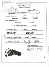 Malik Obama On Obama Birth Certificate Birth Certificate