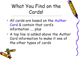 Using a book cover can be an awesome idea if done correctly. Ppt Card Catalog Cards Powerpoint Presentation Free Download Id 6196709