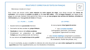 Je suis également conscient que cette profession présente des contraintes non négligeable mais ma motivation et mon sérieux me permettront de pouvoir les. La Plume Claire Relecture Et Correction Facebook