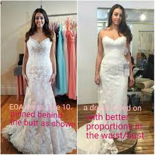 The wedding industry is struggling, with couples having to postpone or cancel their nuptials. Was Your Wedding Dress Ordered Sizes Larger Then Altered To Fit You