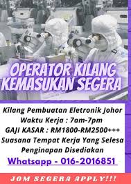 Cari kerja kosong kerajaan & swasta part time, freelance, full time kawasan kulaijaya, pontian, kota tinggi, kluang, segamat, muar, batu pahat, mersing, ledang, gelang patah, kulai, masai, nusajaya, pasir gudang, setia indah, skudai, tangkak, ulu tiram. Jawatan Kosong Di Johor Bahru Startseite Facebook