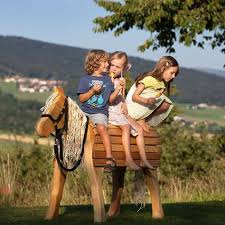 Holzpony Freystil Bayern Holzpferd Holzpferd Garten Pferde