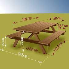 construire une table de pique nique ooreka construire une table table de pique nique table de jardin bois