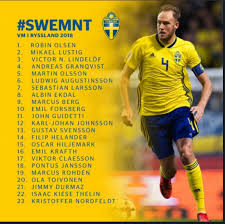 Sweden Provisional Squad For World Cup 2018 World Cup World Cup 2018 World