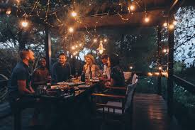 A casual summer gathering can still be elegant with a few finishing touches. Q Dinners
