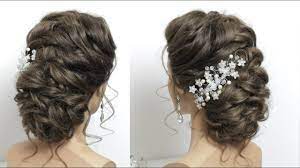 Choose the best hairstyle to match your admirable updo ideas for prom. Beautiful Bridal Hairstyle For Long Hair Messy Style Youtube