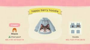 Do You Have Any Blue Or Green Cat Hoodie Designs Acnh Custom Designs Animal Crossing Animal Crossing Qr New Animal Crossing