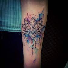 Lotus Water Colour Hamsa Lotus Tattoo Design Watercolor Lotus Tattoo Body Art Tattoos