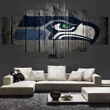 Seattle Seahawks Wall Art Home Decor Picture Canvas Painting For Living Room Bedroom Home Decor Home Decor Pictures Living Room Bedroom